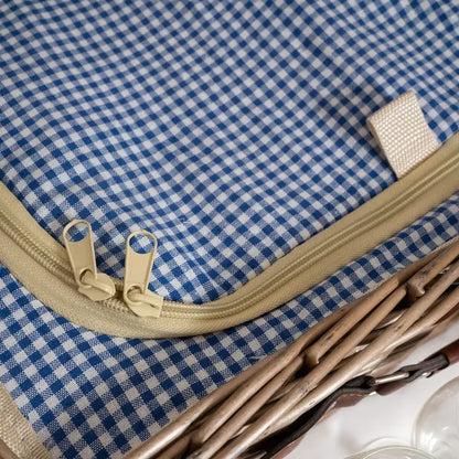 Picknickkorb aus geflochtenem Weidengeflecht - 4 Personen